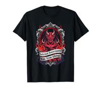 Satanic Goat Witch Baphomet Occult Dark Art 666 Pentagramme T-Shirt