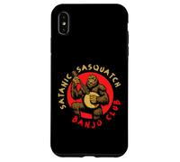 Satanic Sasquatch Banjo Club Evil Bigfoot Bluegrass Coque pour iPhone XS Max