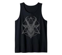 Satanique Chèvre Baphomet Sataniste Halloween Métal Débardeur