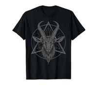 Satanique Chèvre Baphomet Sataniste Halloween Métal T-Shirt