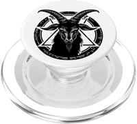 Satanique Pentagramme Tête de chèvre Occulte Baphomet Athéisme Diable PopSockets PopGrip pour MagSafe