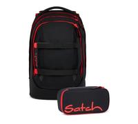 Satch Lot de 2 sacs à dos d'écolier avec trousse, Fire Phantom, Taille unique, Classique