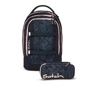 Satch Lot de 2 sacs à dos d'écolier avec trousse, Midnight Jungle, 45 x 30 x 27 cm, Moderne, ergonomique