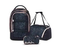Satch Lot de 3 sacs à dos d'écolier avec trousse et sac de sport, Midnight Jungle, 45 x 30 x 27 cm, Moderne, ergonomique