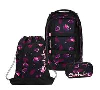 Satch Lot de 3 sacs à dos d'écolier avec trousse et sac de sport, Mystic Nights, Taille unique, Classique