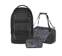 Satch Lot de 3 sacs à dos d'écolier avec trousse et sac de sport, Street Ink, 45 x 30 x 27 cm, Moderne, ergonomique