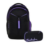 satch Match Sac à dos d'écolier 2 pièces avec trousse, Purple Phantom, taille unique