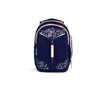 satch Match Sac à Dos Scolaire à partir de la 5e, Ergonomique, Extensible à 35 L, Robuste, Poche Avant supplémentaire Bloomy Breeze - Bleu Foncé