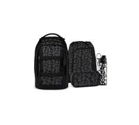 satch Pack Set Blurry Faces - Black | Ensemble ergonomique de 3 pièces avec capacité de 30 L, trousse et sac de sport inclus pour l'école