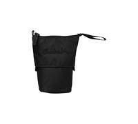 satch Pencil Slider Slider extra large avec compartiment de séparation, compartiment zippé, porte-stylo, équerre, fenêtre de visualisation pour emploi du temps, noir nordique