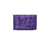 Satch Portefeuille pour garçons et filles avec fenêtre, compartiment à monnaie et compartiment à billets, Bright Faces - Violet, Taille unique, Porte-monnaie
