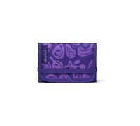 satch Portefeuille pour garçons et filles avec fenêtre, compartiment à monnaie et compartiment à billets, Bright Faces - Violet, taille unique