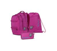 Satch Ensemble sac à dos PACK Fearless Pink, 30 L, ergonomique, 3 pièces, trousse et sac de sport