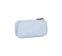satch Trousse extra large avec compartiment séparateur, compartiment zippé, porte-stylo, équerre, fenêtre de visualisation pour emploi du temps, bleu glacé nordique, bleu clair, Nordic Ice Blue - Bleu