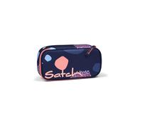 Satch Trousse Coral Reef très grande, séparateur, poche zippée, porte‑stylos, Bleu foncé