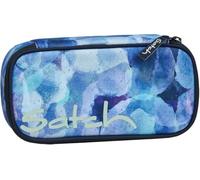 satch Trousse Extra Grand avec séparateur, Poche zippée, Porte-stylos, règle et fenêtre pour l'emploi du Temps Blurry Sky - Bleu Foncé