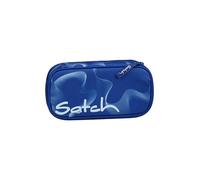 satch Trousse rigide extra large avec séparation, compartiment à fermeture éclair, porte-stylos triangulaire, fenêtre pour les horaires, bleu vibrant