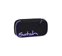 satch Trousse très Grand avec séparateur, Poche zippée, Porte-stylos, Emplacement pour équerre, fenêtre pour Emploi du Temps Purple Phantom - Black