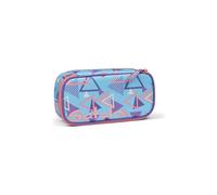 satch Trousse très Grand avec séparateur, Poche zippée, Porte-stylos, Emplacement pour équerre, fenêtre pour Emploi du Temps 80s Dance - Bleu Clair