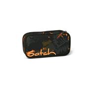 satch Trousse très Grand avec séparateur, Poche zippée, Porte-stylos, Emplacement pour équerre, fenêtre pour Emploi du Temps Jurassic Jungle - Vert