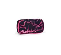 satch Trousse très Grand avec séparateur, Poche zippée, Porte-stylos, Emplacement pour équerre, fenêtre pour Emploi du Temps Pink Supreme - Fuchsia