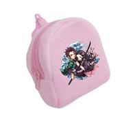 Satdflie Anime démon Tueur Monnaie Sac à Monnaie, pouche à Fermeture éclaire en Peluche Mini Monnaie Portefeuille, Porte-clé Casques Sacs de Stockage, Cadeau pour garçon et Filles Noël, Style/5