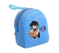Satdflie Anime démon Tueur Monnaie Sac à Monnaie, pouche à Fermeture éclaire en Peluche Mini Monnaie Portefeuille, Porte-clé Casques Sacs de Stockage, Cadeau pour garçon et Filles Noël, style/22