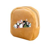 Satdflie Anime démon Tueur Monnaie Sac à Monnaie, pouche à Fermeture éclaire en Peluche Mini Monnaie Portefeuille, Porte-clé Casques Sacs de Stockage, Cadeau pour garçon et Filles Noël, style/32