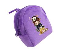 Satdflie Anime démon Tueur Monnaie Sac à Monnaie, pouche à Fermeture éclaire en Peluche Mini Monnaie Portefeuille, Porte-clé Casques Sacs de Stockage, Cadeau pour garçon et Filles Noël, style/28