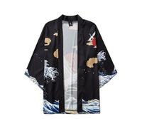 Satdflie Anime Haikyuu !! Volleyball Club Kimono Cosplay Hommes Costume Manteau imprimé pour Halloween Carnaval Garçons Top Veste, Style/6, S