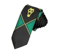 Satdflie Anime Kira Yoshikage Cospaly Cravate JoJo Cravate d'aventure bizarre unisexe pour accessoires de costume Noël Halloween accessoires, vert, (manuellement)