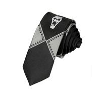 Satdflie Anime Kira Yoshikage Cospaly Cravate JoJo Cravate d'aventure bizarre unisexe pour accessoires de costume Noël Halloween accessoires, gris, (manuellement)