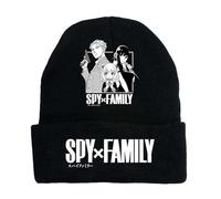 Satdflie Anime tricoté Bonnets Chapeaux pour Hommes Femmes Automne Hiver Casual crânes Solide imprimé Bonnet Unisex Mode Manga Casquettes, Noir/E