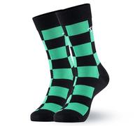 Satdflie Chaussettes de coton Demon Slayer Tanjiro Kamado Unisex Mid-veau Casual Chaussettes Anime imprimé jolie chaussettes idée de Noël cadeau pour les fans, une taille, vert