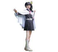 Satdflie Demon Slayer cosplay costume kimono robe costume avec ceinture pleine uniforme ensemble unisex noël halloween tenue anime fans cadeau, Kochou Kanae, 140 taille
