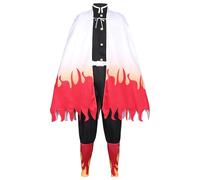 Satdflie Demon Slayer Cosplay Costume Kimono Robe Costume avec ceinture Set plein uniforme costume de Noël Fans cadeau