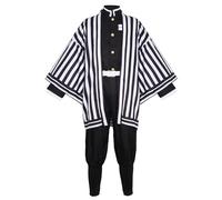 Satdflie Demon Slayer Cosplay Costume Kimono Robe Costume avec ceinture Set plein uniforme costume de Noël Fans cadeau