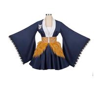 Satdflie japonais anime démon tueur cosplay costume kimono tenues uniforme ensemble pour les femmes filles halloween fête robe de femme de ménage, Hashibira Inosuke, XS