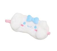 Satdflie Kawaii dessin animé masque d'œil de sommeil pour filles femmes, mignon en peluche doux masque de sommeil pour couverture d'œil de travail et de voyage (cinnamoroll)