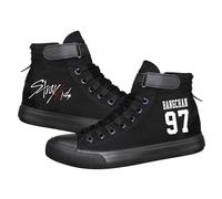 Satdflie Kpop Stray Kids Chaussures en Toile Sport Bang Chan Lee Savoir ChangBin Han I.N Felix HyunJin Seungmin Hiphop Haut-Top Velcro imprimé Unisexe pour Adultes, Couleur/6, 44 Taille