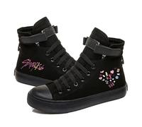 Satdflie Kpop Stray Kids Chaussures en Toile Sport Bang Chan Lee Savoir ChangBin Han I.N Felix HyunJin Seungmin Hiphop Haut-Top Velcro imprimé Unisexe pour Adultes, Couleur/13, 42 Taille