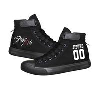 Satdflie Kpop Stray Kids Chaussures en Toile Sport Bang Chan Lee Savoir ChangBin Han I.N Felix HyunJin Seungmin Hiphop Haut-Top Velcro imprimé Unisexe pour Adultes, Couleur/1, 42 Taille