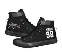Satdflie Kpop Stray Kids Chaussures en Toile Sport Bang Chan Lee Savoir ChangBin Han I.N Felix HyunJin Seungmin Hiphop Haut-Top Velcro imprimé Unisexe pour Adultes, Couleur/9, 38 Taille