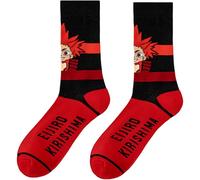 Satdflie My Hero Academia Mid-Calf Chaussettes 1 Paire pour Hommes Adolescents Kaksuki Bakugo Coton Figures Imprimées Chaussettes Anime Fans Cadeaux, Une Taille, Style/1