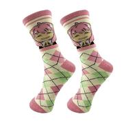 Satdflie Spy x Family Filles Mid-Calf Chaussettes 1 Paire pour Femmes Adolescents Anya Coton Figures Chaussettes Imprimé Anime Fans Cadeaux, Taille Unique, Style/1