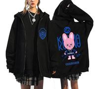 Satdflie StrayKids Fermeture éclair Sweat SKZ Karma Jacket BangChan Lee Connaître Changbin Hyunjin Han Felix Seungmin I.N Lâche Y2K Streetwear Harajuk Sweatshirt Tops, Couleur/12, M