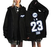 Satdflie StrayKids Fermeture éclair Sweat SKZ Karma Jacket BangChan Lee Connaître Changbin Hyunjin Han Felix Seungmin I.N Lâche Y2K Streetwear Harajuk Sweatshirt Tops, Couleur/7, L