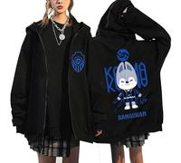 Satdflie StrayKids Fermeture éclair Sweat SKZ Karma Jacket BangChan Lee Connaître Changbin Hyunjin Han Felix Seungmin I.N Lâche Y2K Streetwear Harajuk Sweatshirt Tops, Couleur/16, XS