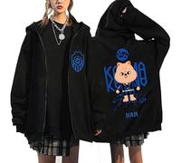 Satdflie StrayKids Fermeture éclair Sweat SKZ Karma Jacket BangChan Lee Connaître Changbin Hyunjin Han Felix Seungmin I.N Lâche Y2K Streetwear Harajuk Sweatshirt Tops, Couleur/15, 3XL