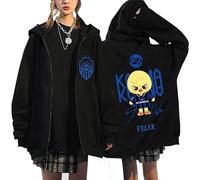 Satdflie StrayKids Fermeture éclair Sweat SKZ Karma Jacket BangChan Lee Connaître Changbin Hyunjin Han Felix Seungmin I.N Lâche Y2K Streetwear Harajuk Sweatshirt Tops, Couleur/10, 3XL